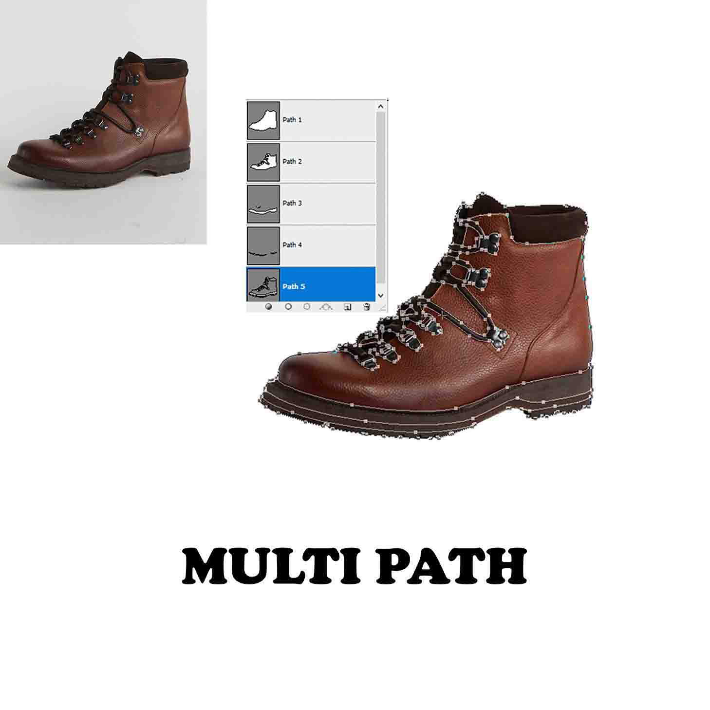 men shoes multi path editing
