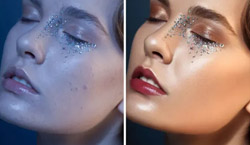 model headshot retouching