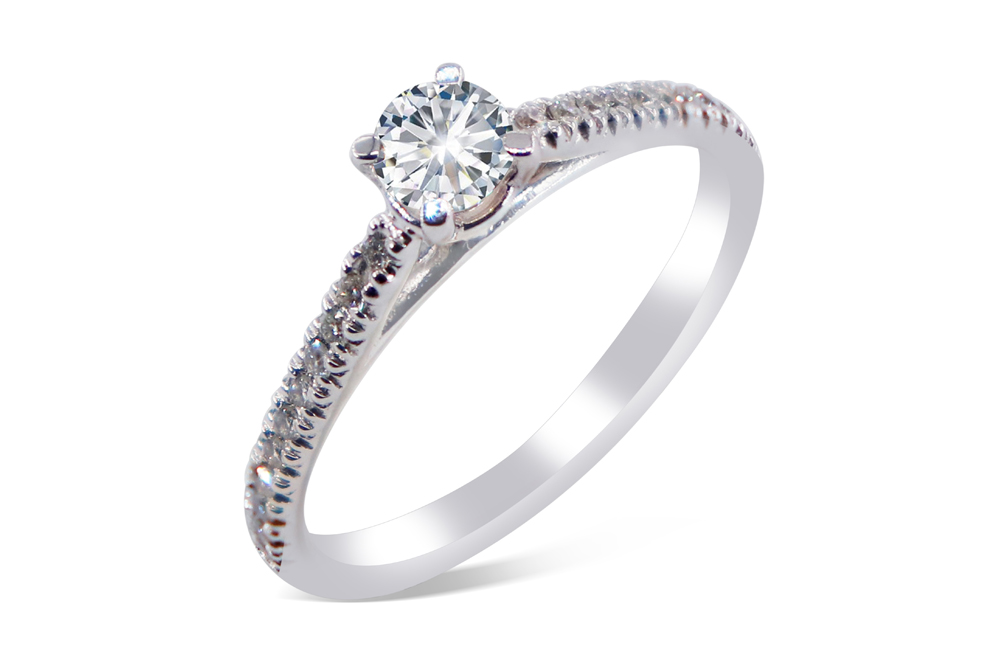 Diamond ring clipping path and professional product photo retouching